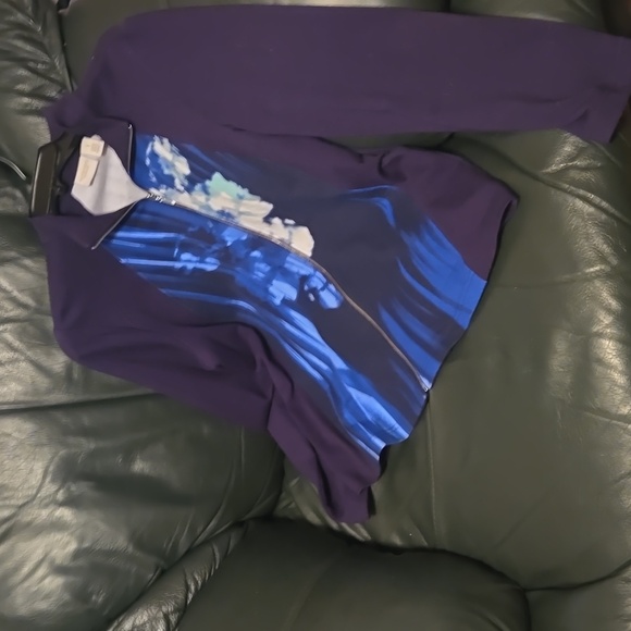 Weekends by Chico's Duoset "Floral Watercolor" in Cools - Picture 3 of 11